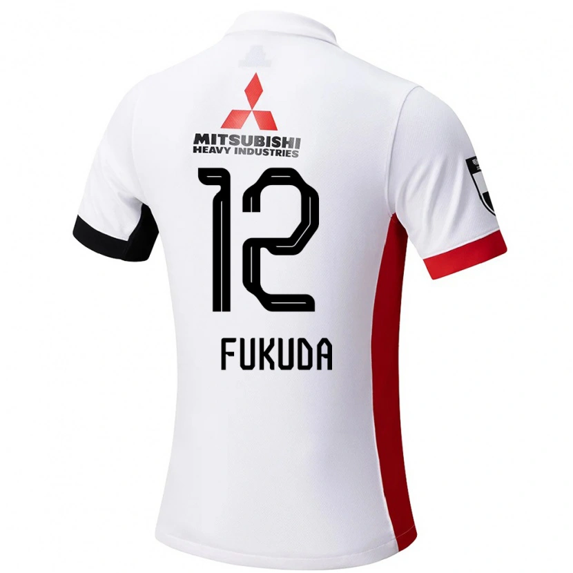Danxen Dame Shiori Fukuda #12 Hvit Svart Bortetrøye Drakt Trøye 2025/26 Skjorter T-Skjorte