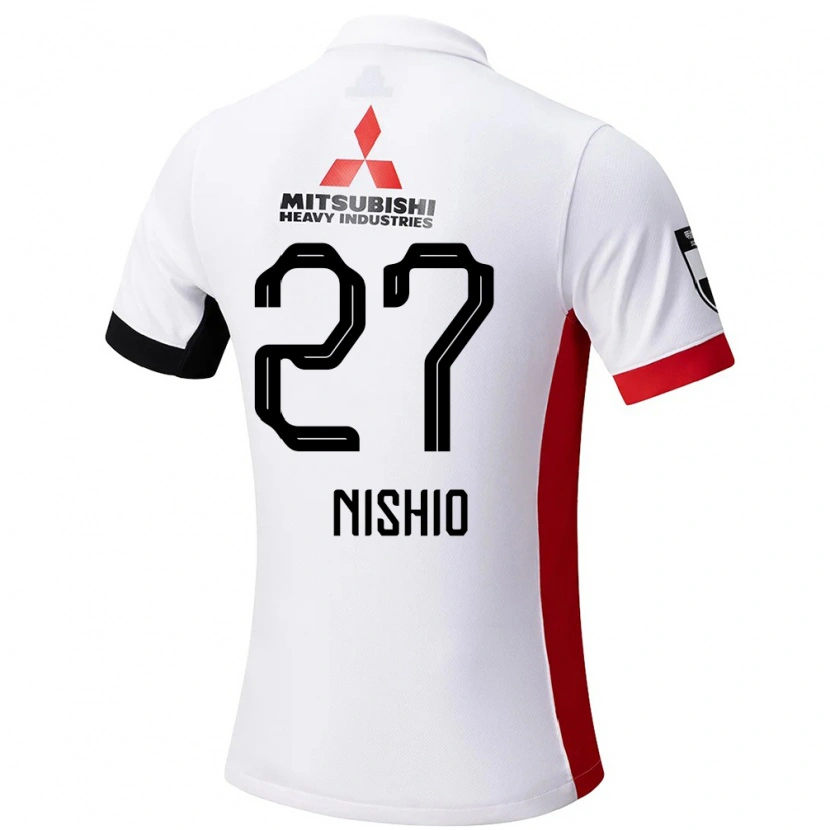 Danxen Dame Hanon Nishio #27 Hvit Svart Bortetrøye Drakt Trøye 2025/26 Skjorter T-Skjorte