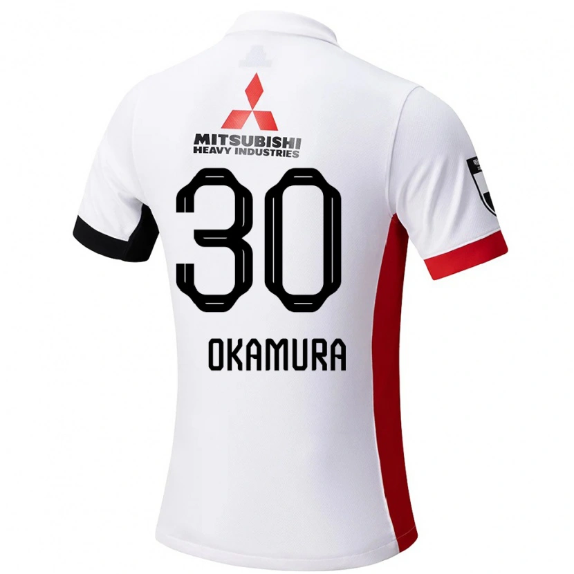 Danxen Dame Raika Okamura #30 Hvit Svart Bortetrøye Drakt Trøye 2025/26 Skjorter T-Skjorte