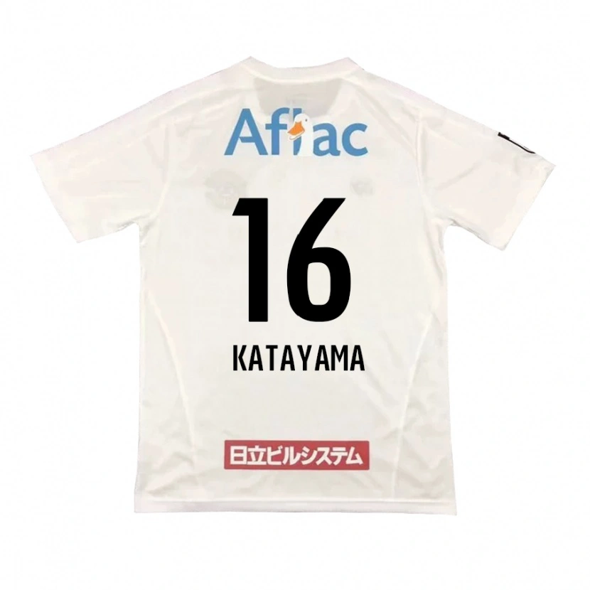 Danxen Dame Eiichi Katayama #16 Lysegrå Beige Bortetrøye Drakt Trøye 2025/26 Skjorter T-Skjorte