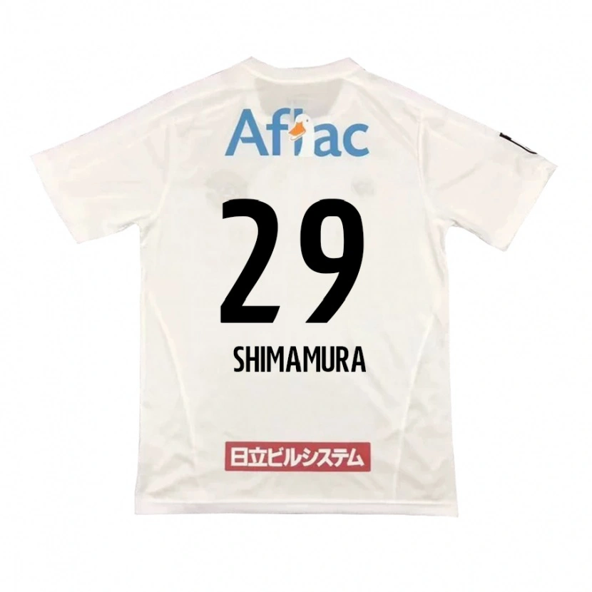 Danxen Dame Takuya Shimamura #29 Lysegrå Beige Bortetrøye Drakt Trøye 2025/26 Skjorter T-Skjorte