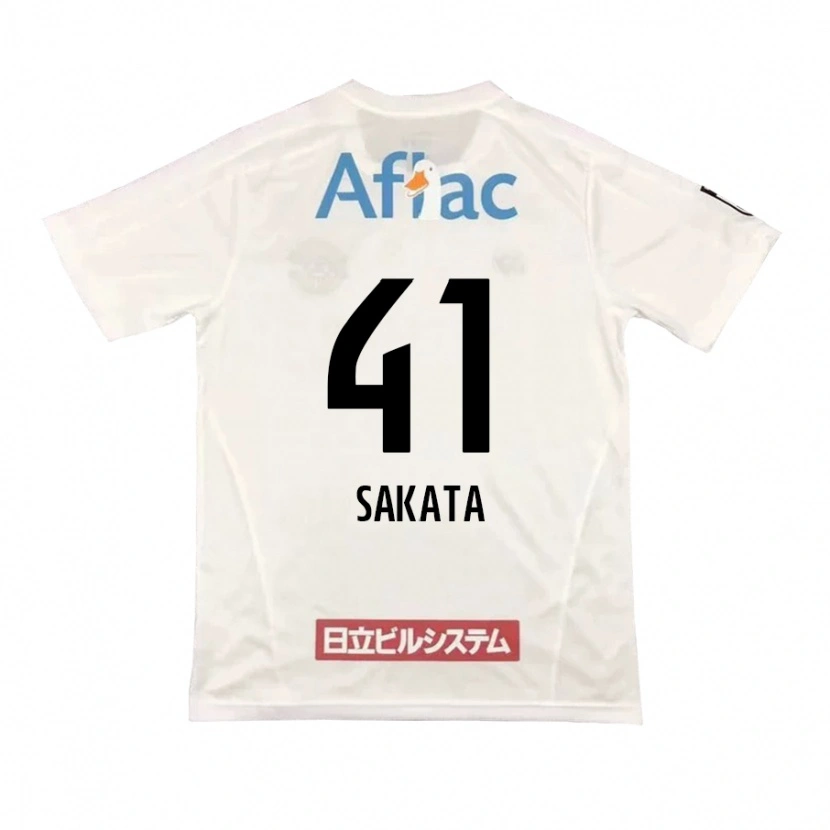 Danxen Dame Daiki Sakata #41 Lysegrå Beige Bortetrøye Drakt Trøye 2025/26 Skjorter T-Skjorte