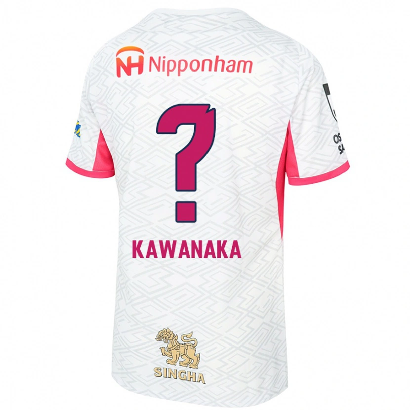 Danxen Dame Aoto Kawanaka #0 Hvit Sakura Rosa Bortetrøye Drakt Trøye 2025/26 Skjorter T-Skjorte