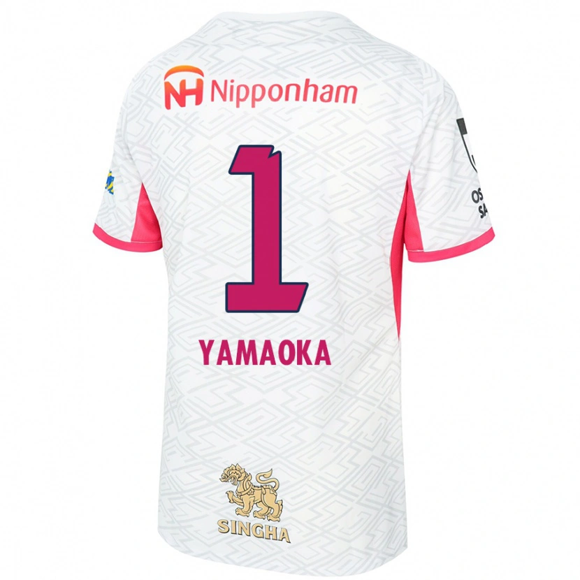 Danxen Dame Kumpei Yamaoka #1 Hvit Sakura Rosa Bortetrøye Drakt Trøye 2025/26 Skjorter T-Skjorte