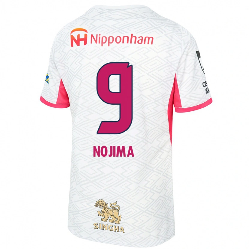 Danxen Dame Sakura Nojima #9 Hvit Sakura Rosa Bortetrøye Drakt Trøye 2025/26 Skjorter T-Skjorte