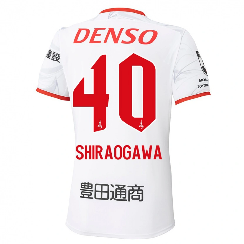 Danxen Dame Rekuto Shiraogawa #40 Hvit Rød Bortetrøye Drakt Trøye 2025/26 Skjorter T-Skjorte