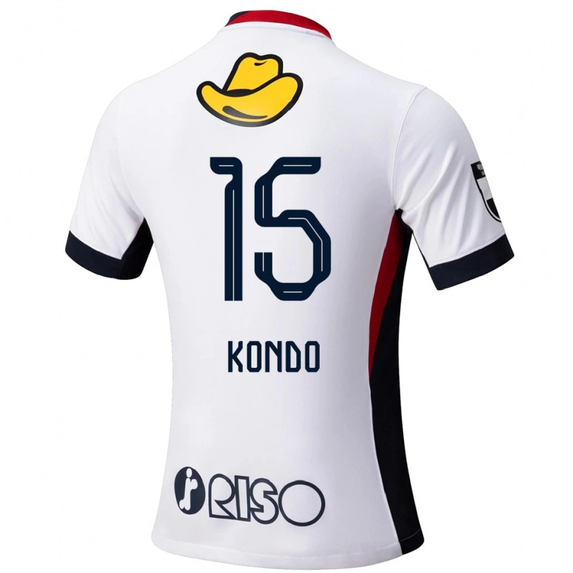 Danxen Dame Daisuke Kondo #15 Hvit Svart Bortetrøye Drakt Trøye 2025/26 Skjorter T-Skjorte