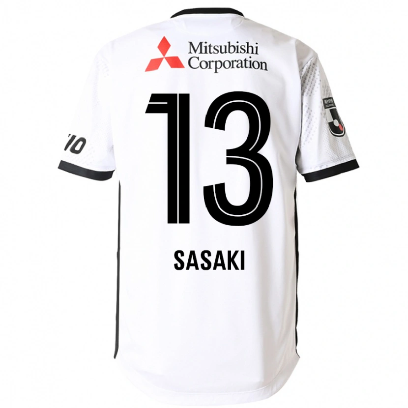 Danxen Dame Shoei Sasaki #13 Hvit Svart Bortetrøye Drakt Trøye 2025/26 Skjorter T-Skjorte