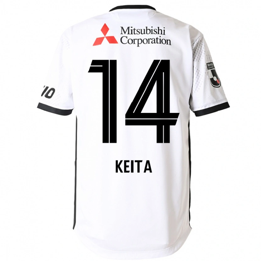 Danxen Dame Keita Yamashita #14 Hvit Svart Bortetrøye Drakt Trøye 2025/26 Skjorter T-Skjorte