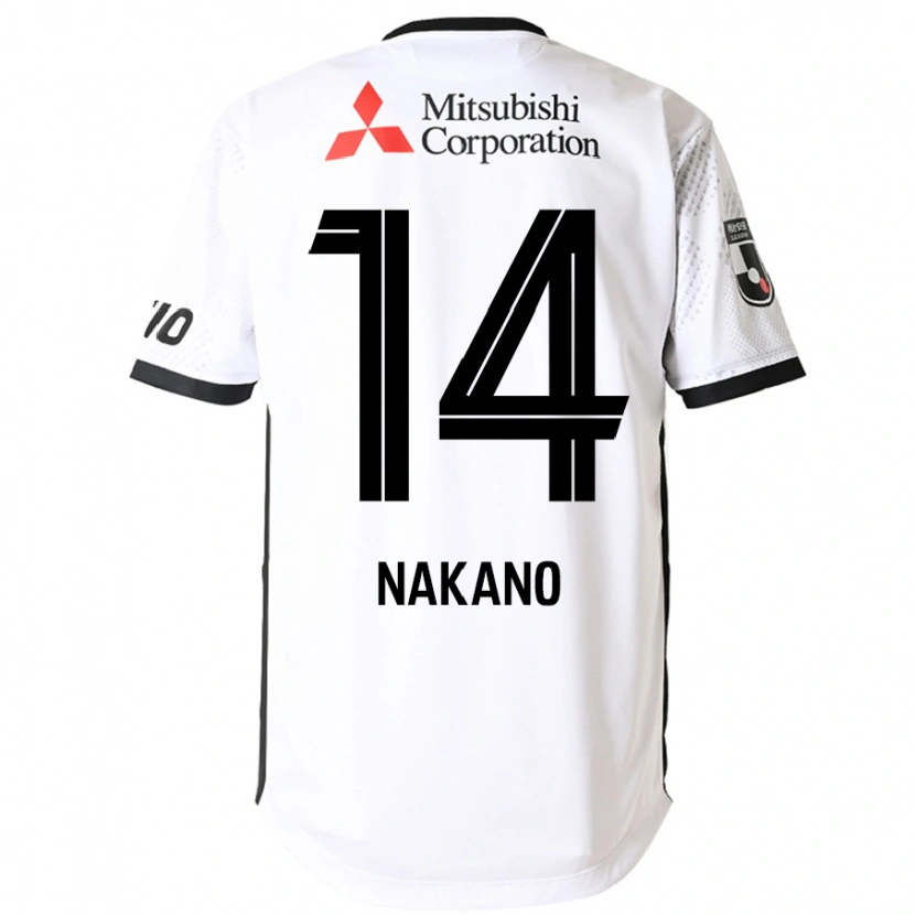 Danxen Dame Yui Nakano #14 Hvit Svart Bortetrøye Drakt Trøye 2025/26 Skjorter T-Skjorte