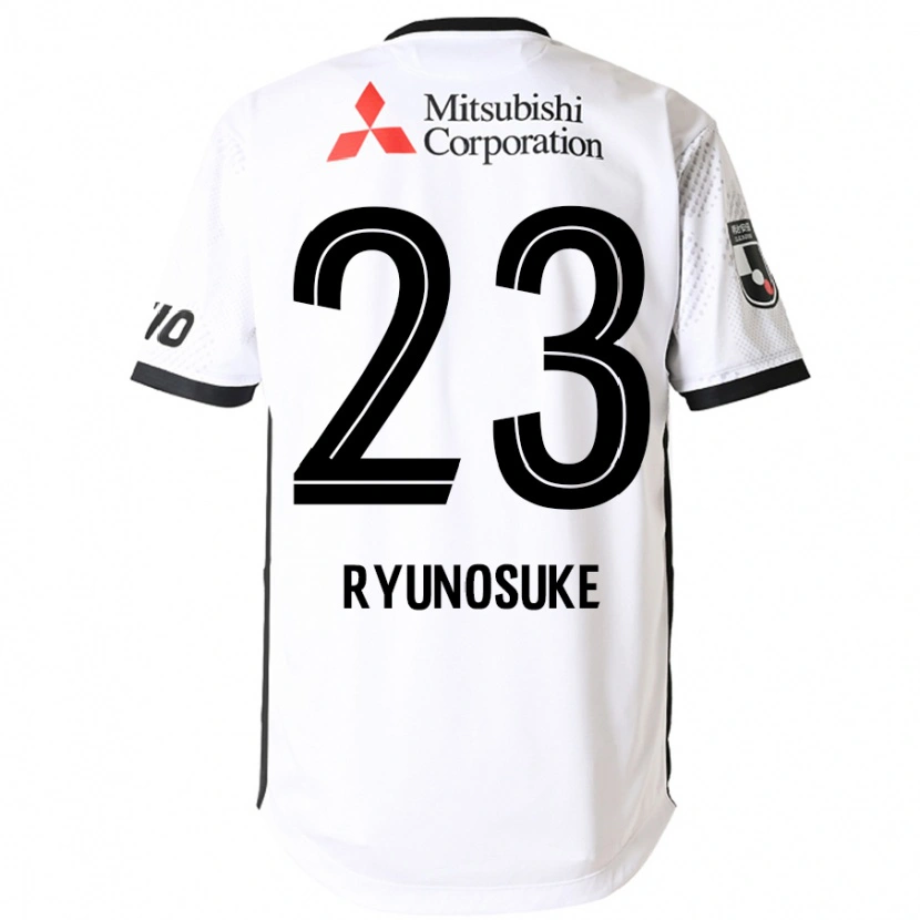 Danxen Dame Ryunosuke Sato #23 Hvit Svart Bortetrøye Drakt Trøye 2025/26 Skjorter T-Skjorte