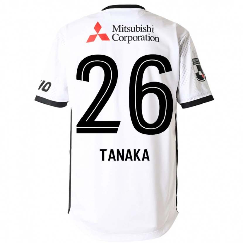 Danxen Dame Haruto Tanaka #26 Hvit Svart Bortetrøye Drakt Trøye 2025/26 Skjorter T-Skjorte