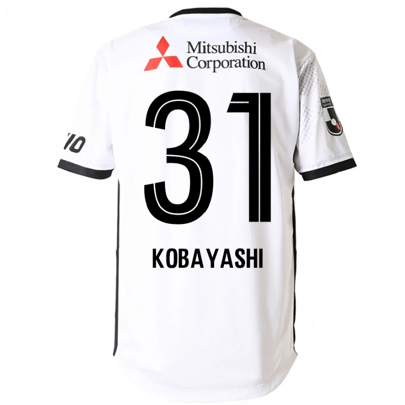 Danxen Dame Masataka Kobayashi #31 Hvit Svart Bortetrøye Drakt Trøye 2025/26 Skjorter T-Skjorte