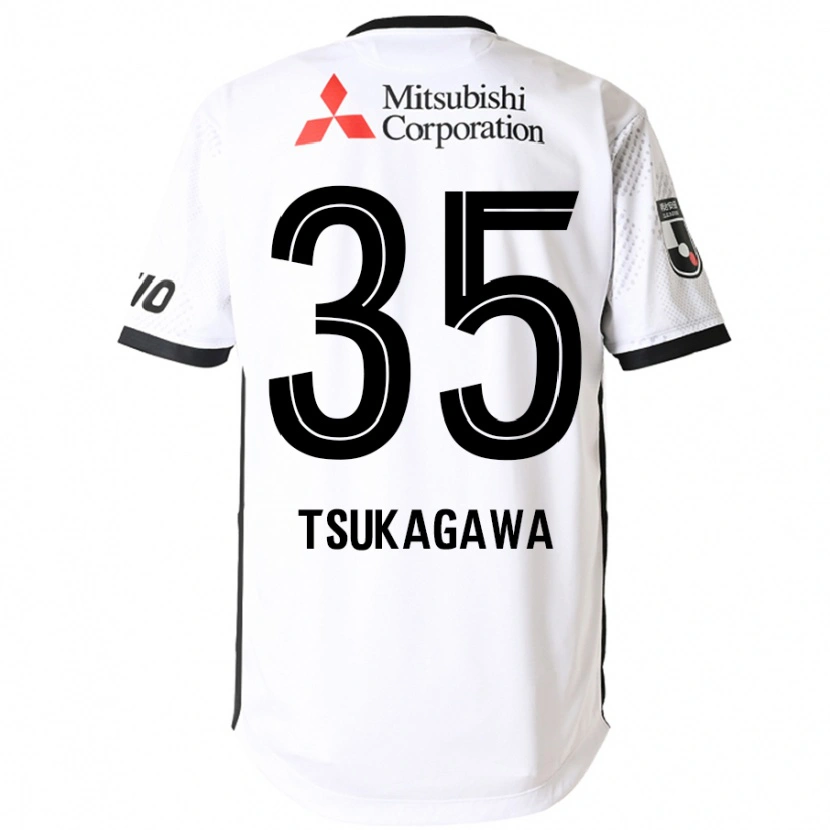 Danxen Dame Koki Tsukagawa #35 Hvit Svart Bortetrøye Drakt Trøye 2025/26 Skjorter T-Skjorte