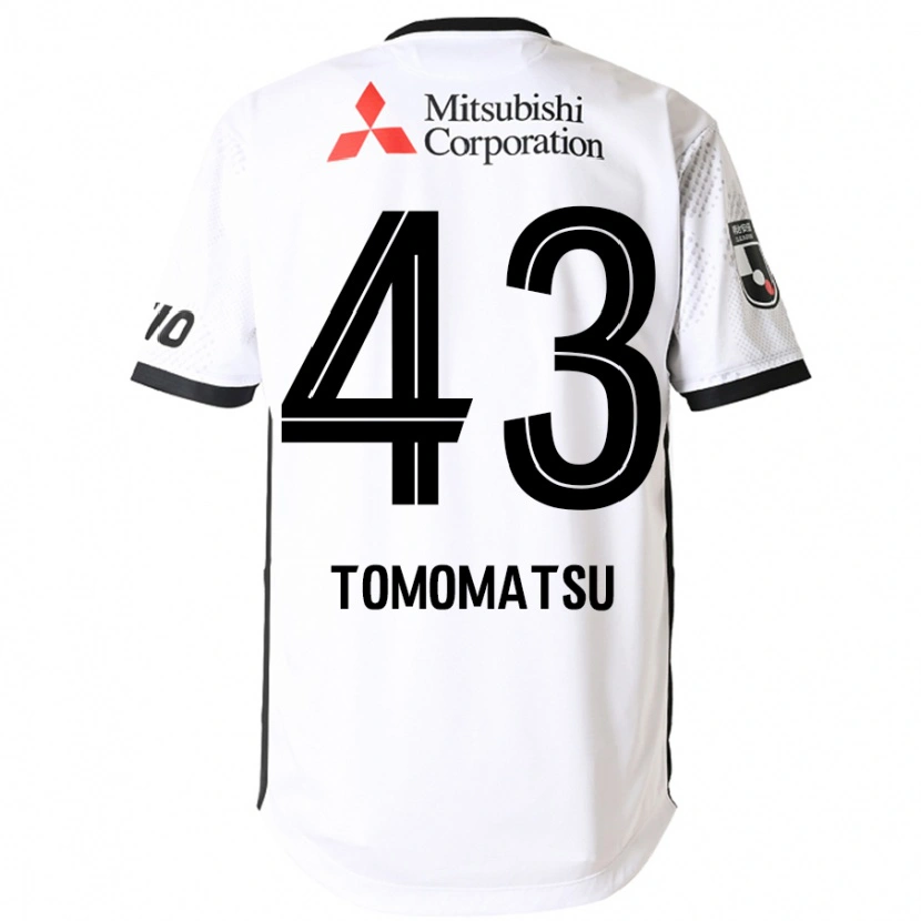 Danxen Dame Yuki Tomomatsu #43 Hvit Svart Bortetrøye Drakt Trøye 2025/26 Skjorter T-Skjorte