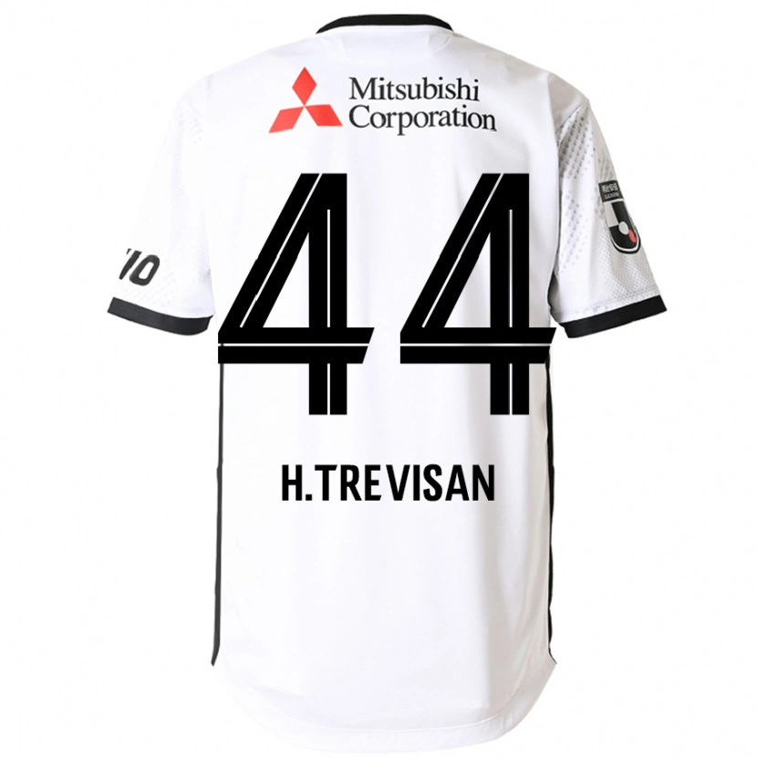 Danxen Dame Henrique Trevisan #44 Hvit Svart Bortetrøye Drakt Trøye 2025/26 Skjorter T-Skjorte