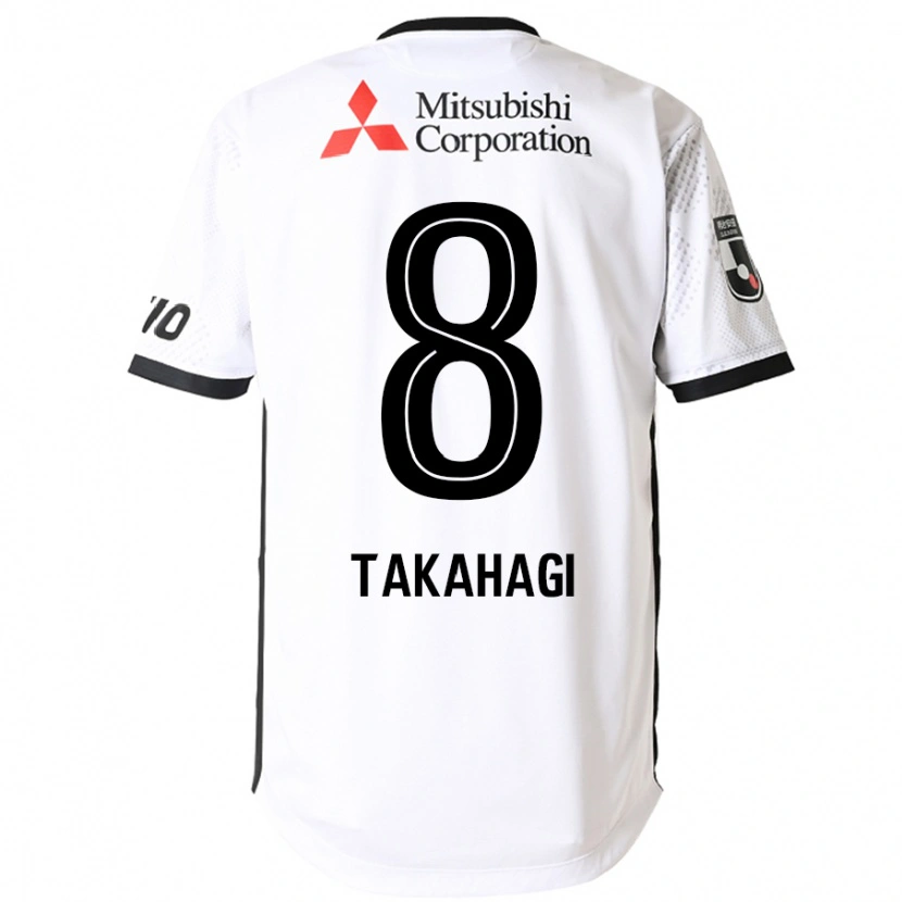 Danxen Dame Yojiro Takahagi #8 Hvit Svart Bortetrøye Drakt Trøye 2025/26 Skjorter T-Skjorte