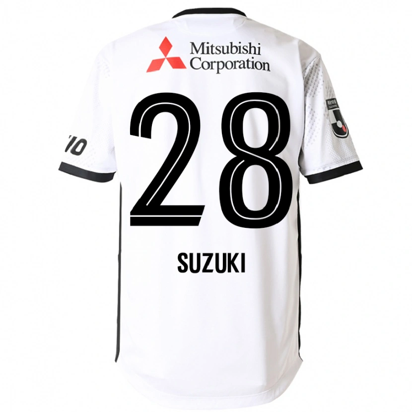 Danxen Dame Junya Suzuki #28 Hvit Svart Bortetrøye Drakt Trøye 2025/26 Skjorter T-Skjorte