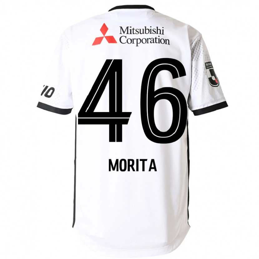 Danxen Dame Sho Morita #46 Hvit Svart Bortetrøye Drakt Trøye 2025/26 Skjorter T-Skjorte