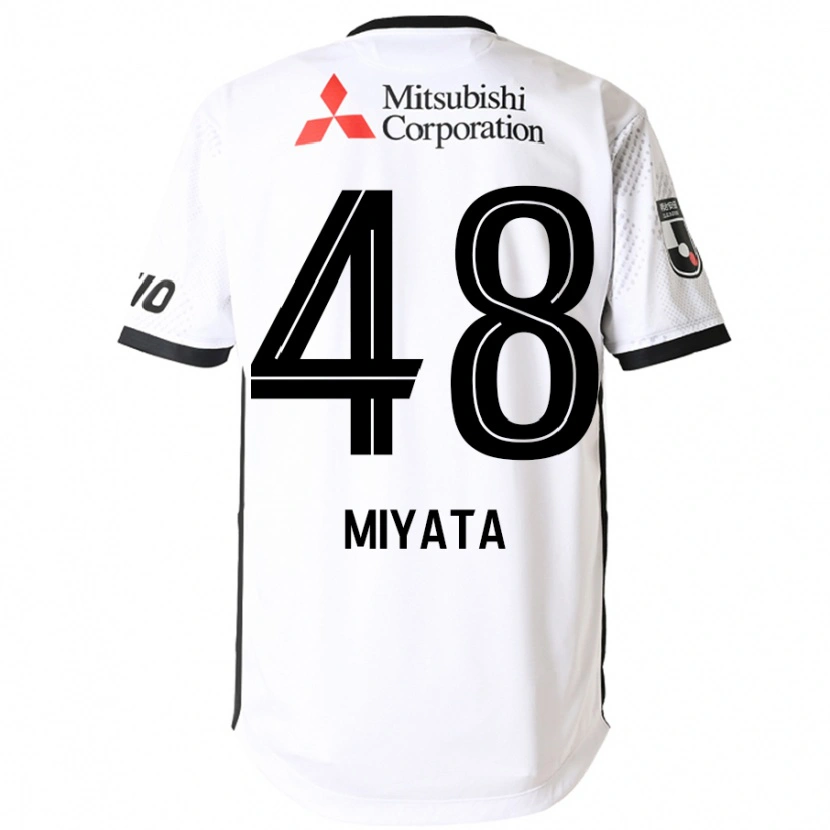Danxen Dame Izumi Miyata #48 Hvit Svart Bortetrøye Drakt Trøye 2025/26 Skjorter T-Skjorte