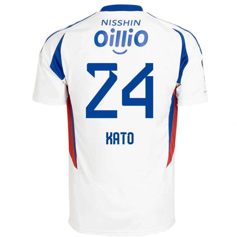 Danxen Dame Hijiri Kato #24 Hvit Kongeblå Bortetrøye Drakt Trøye 2025/26 Skjorter T-Skjorte