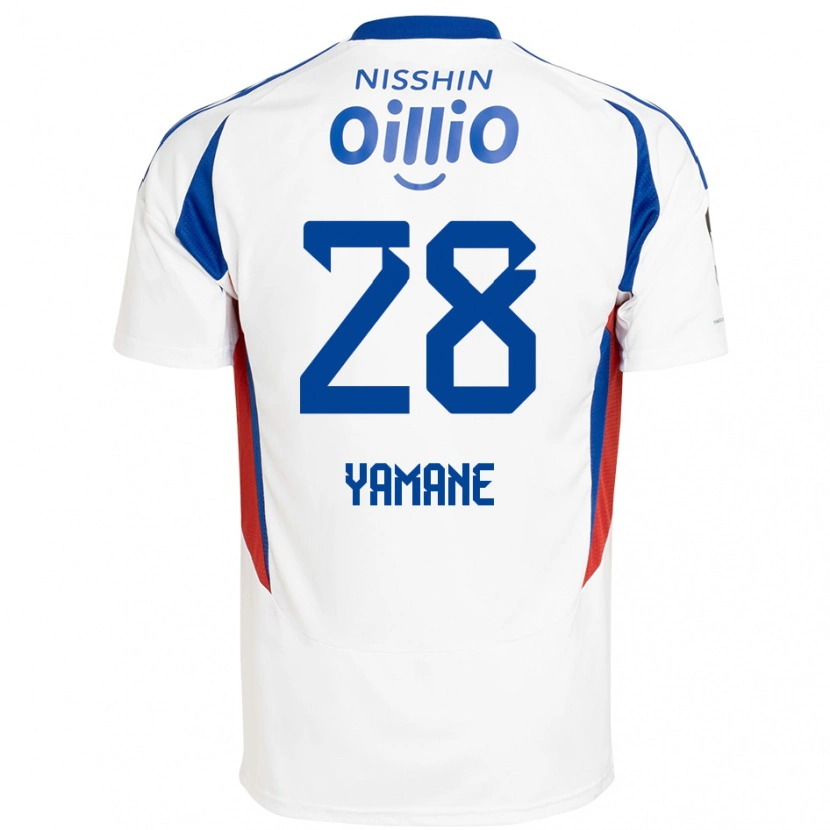 Danxen Dame Riku Yamane #28 Hvit Kongeblå Bortetrøye Drakt Trøye 2025/26 Skjorter T-Skjorte