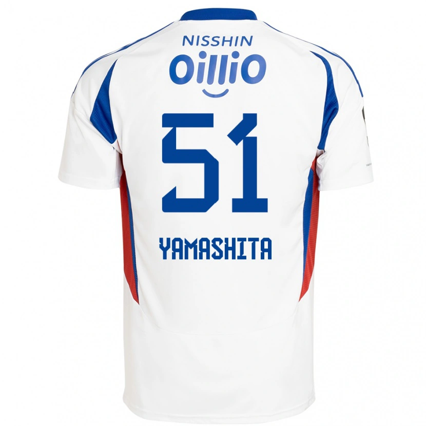 Danxen Dame Shoma Yamashita #51 Hvit Kongeblå Bortetrøye Drakt Trøye 2025/26 Skjorter T-Skjorte