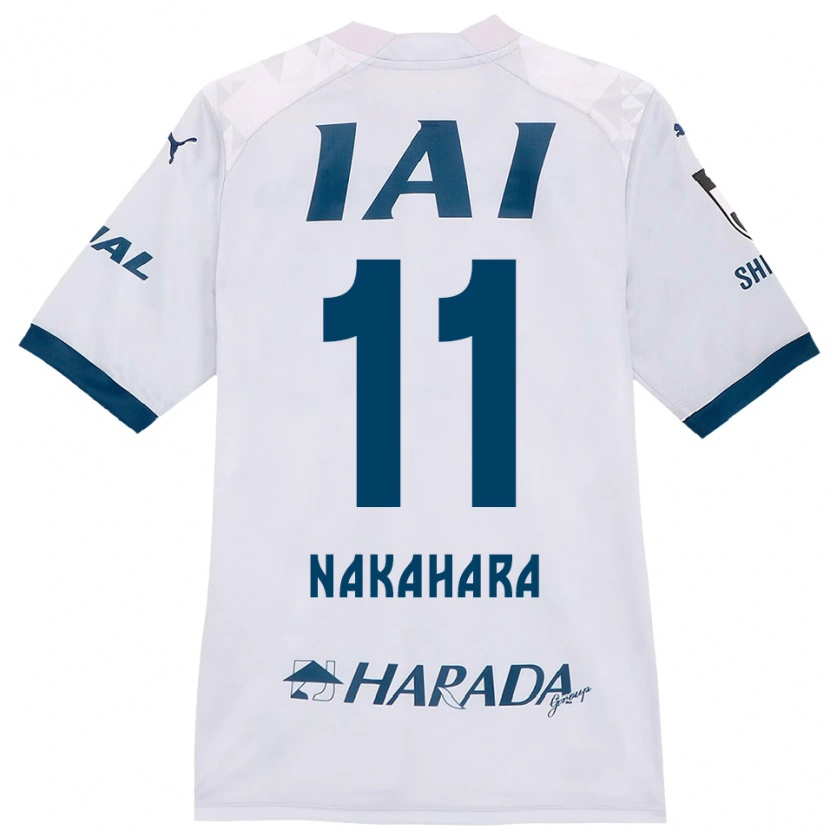 Danxen Dame Hikaru Nakahara #11 Hvit Kongeblå Bortetrøye Drakt Trøye 2025/26 Skjorter T-Skjorte