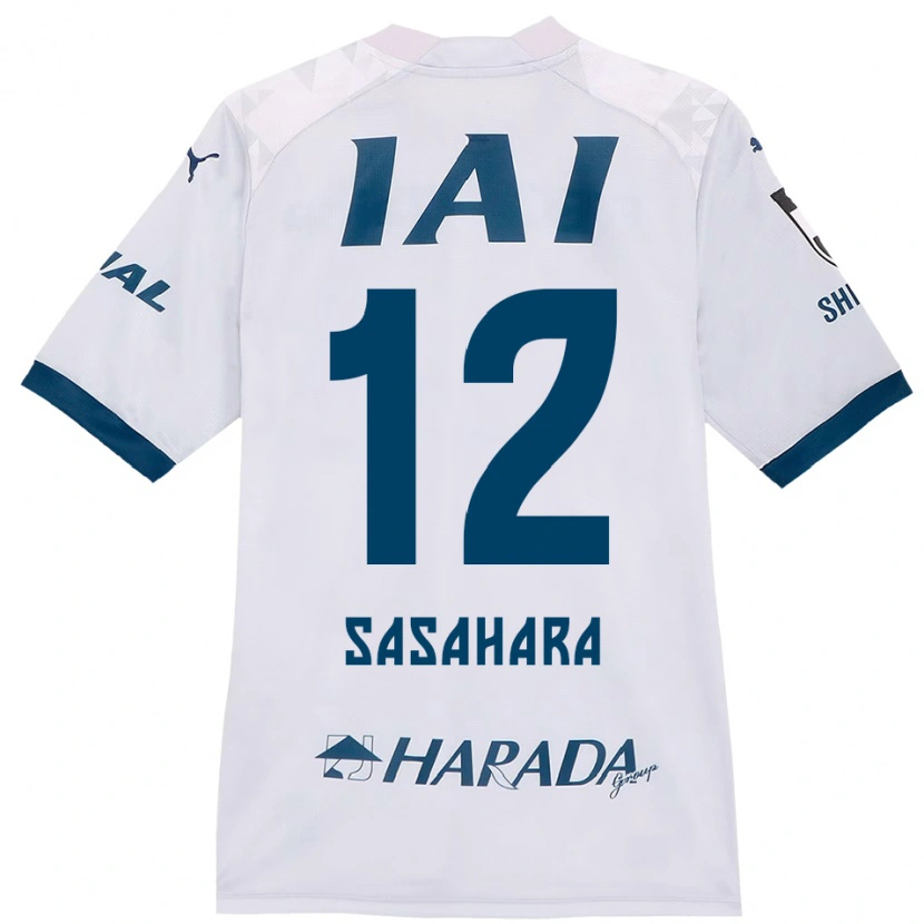Danxen Dame Kenshin Sasahara #12 Hvit Kongeblå Bortetrøye Drakt Trøye 2025/26 Skjorter T-Skjorte