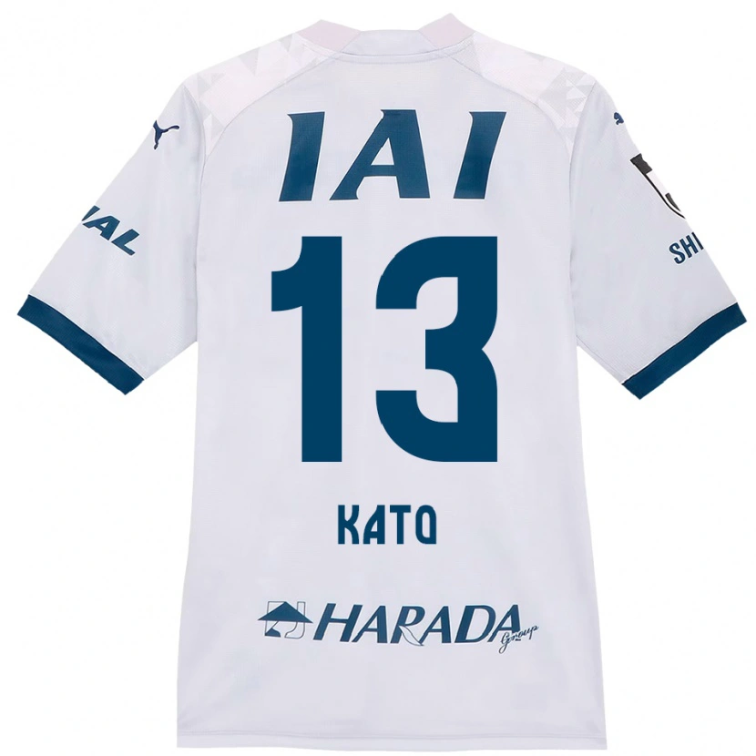 Danxen Dame Daiya Kato #13 Hvit Kongeblå Bortetrøye Drakt Trøye 2025/26 Skjorter T-Skjorte