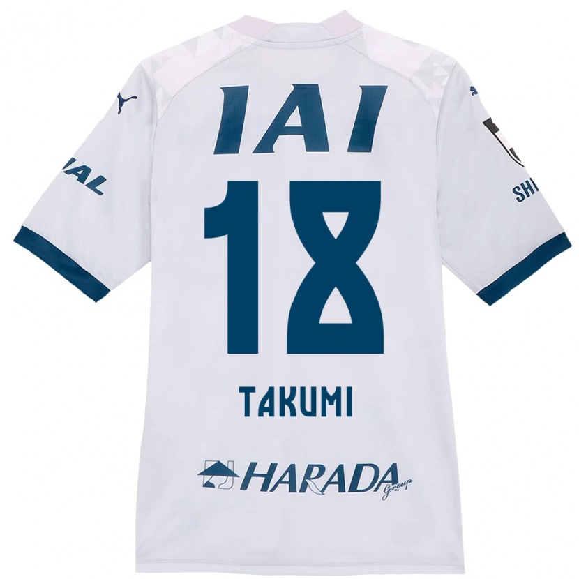 Danxen Dame Takumi Kato #18 Hvit Kongeblå Bortetrøye Drakt Trøye 2025/26 Skjorter T-Skjorte