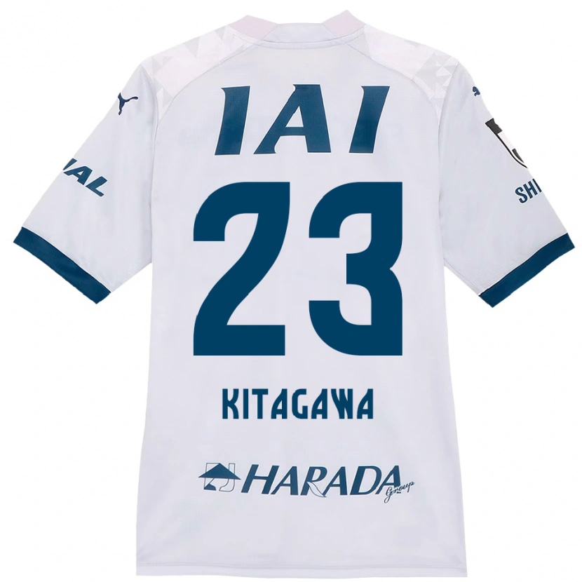 Danxen Dame Koya Kitagawa #23 Hvit Kongeblå Bortetrøye Drakt Trøye 2025/26 Skjorter T-Skjorte