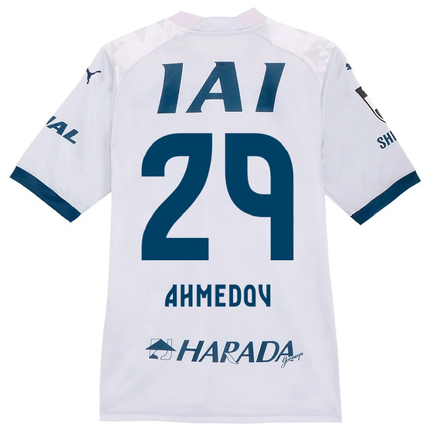 Danxen Dame Ahmed Ahmedov #29 Hvit Kongeblå Bortetrøye Drakt Trøye 2025/26 Skjorter T-Skjorte