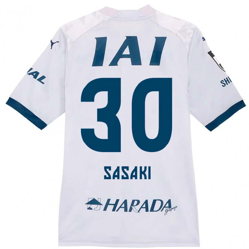 Danxen Dame Tomotaro Sasaki #30 Hvit Kongeblå Bortetrøye Drakt Trøye 2025/26 Skjorter T-Skjorte