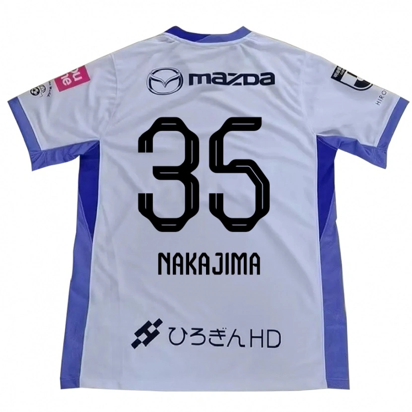 Danxen Dame Yotaro Nakajima #35 Hvit Oransje Bortetrøye Drakt Trøye 2025/26 Skjorter T-Skjorte