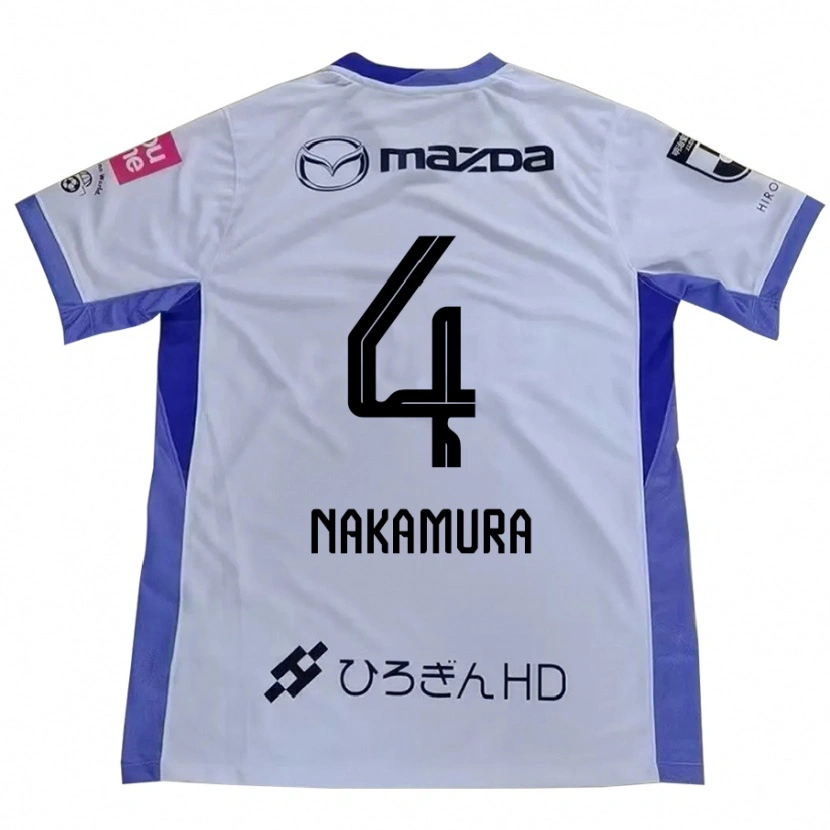 Danxen Dame Kaede Nakamura #4 Hvit Oransje Bortetrøye Drakt Trøye 2025/26 Skjorter T-Skjorte