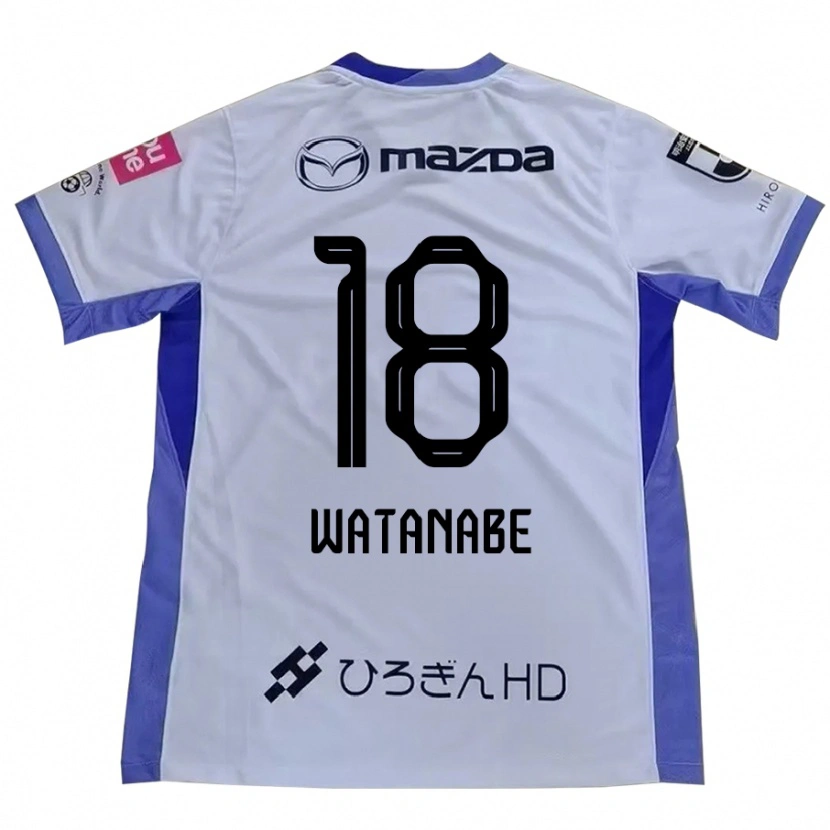 Danxen Dame Mai Watanabe #18 Hvit Oransje Bortetrøye Drakt Trøye 2025/26 Skjorter T-Skjorte