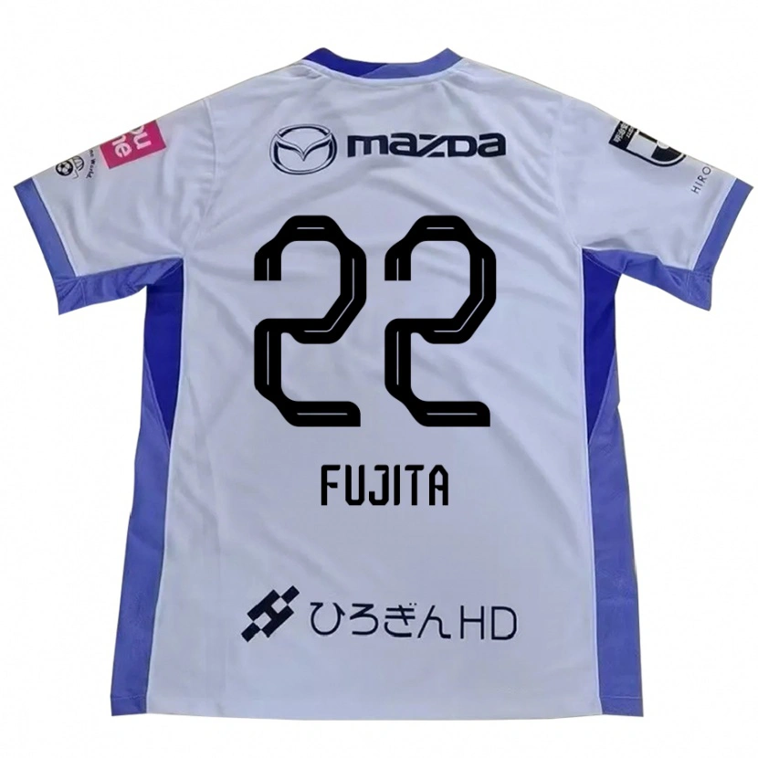 Danxen Dame Nanami Fujita #22 Hvit Oransje Bortetrøye Drakt Trøye 2025/26 Skjorter T-Skjorte