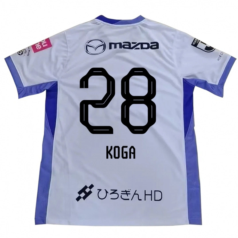 Danxen Dame Hanano Koga #28 Hvit Oransje Bortetrøye Drakt Trøye 2025/26 Skjorter T-Skjorte