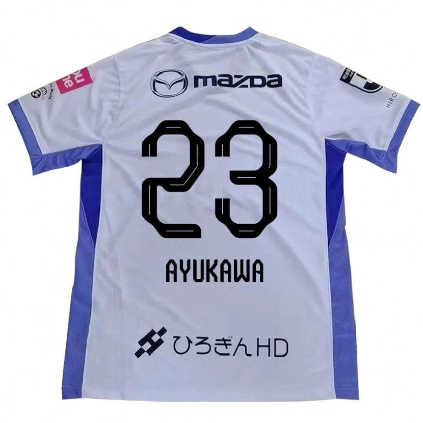 Danxen Dame Shun Ayukawa #23 Hvit Oransje Bortetrøye Drakt Trøye 2025/26 Skjorter T-Skjorte