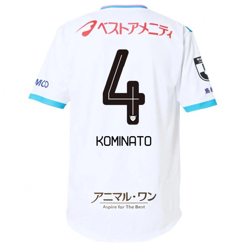 Danxen Dame Yuya Kominato #4 Hvit Rosa Bortetrøye Drakt Trøye 2025/26 Skjorter T-Skjorte