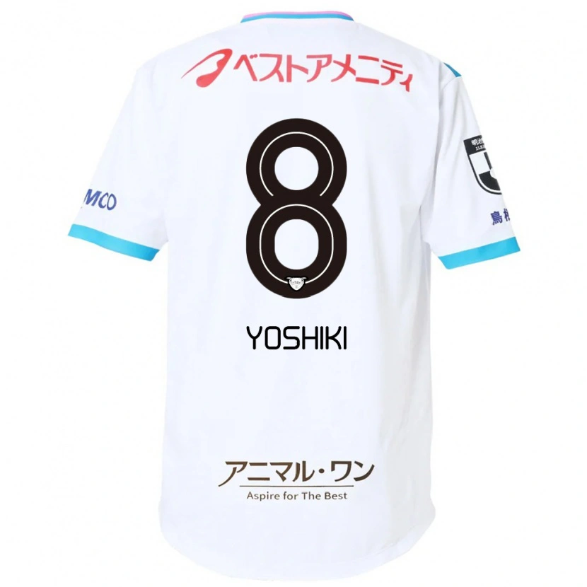 Danxen Dame Yoshiki Narahara #8 Hvit Rosa Bortetrøye Drakt Trøye 2025/26 Skjorter T-Skjorte