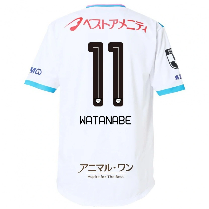 Danxen Dame Shion Watanabe #11 Hvit Rosa Bortetrøye Drakt Trøye 2025/26 Skjorter T-Skjorte