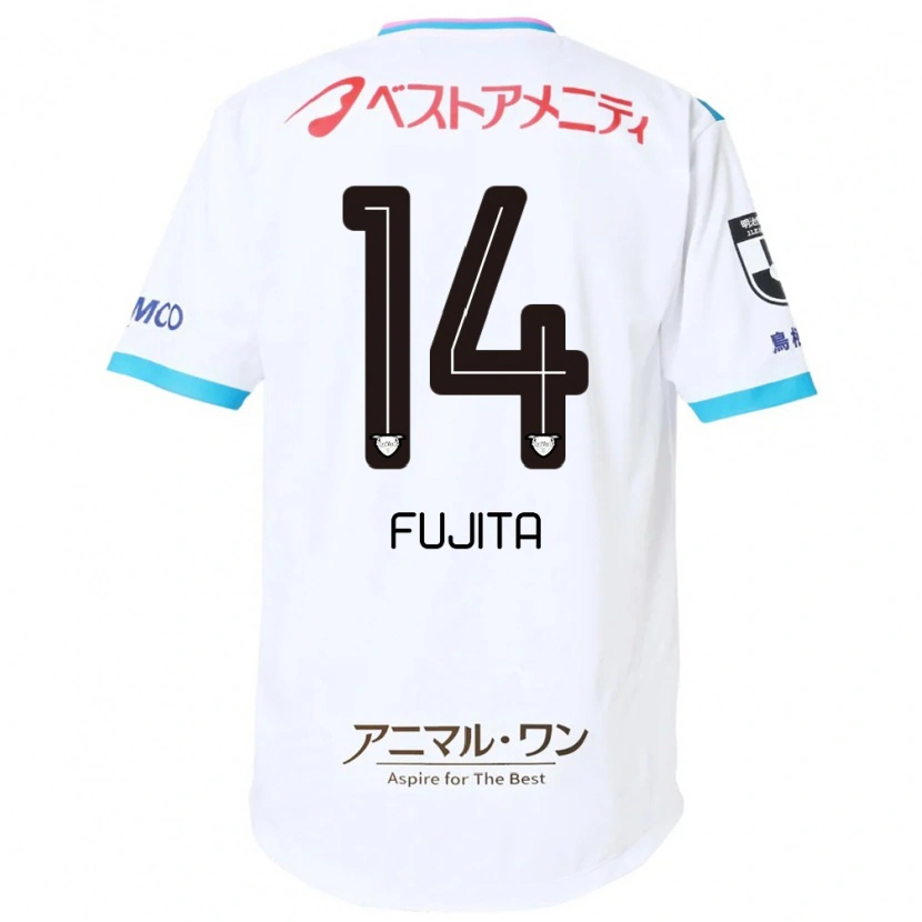 Danxen Dame Naoyuki Fujita #14 Hvit Rosa Bortetrøye Drakt Trøye 2025/26 Skjorter T-Skjorte