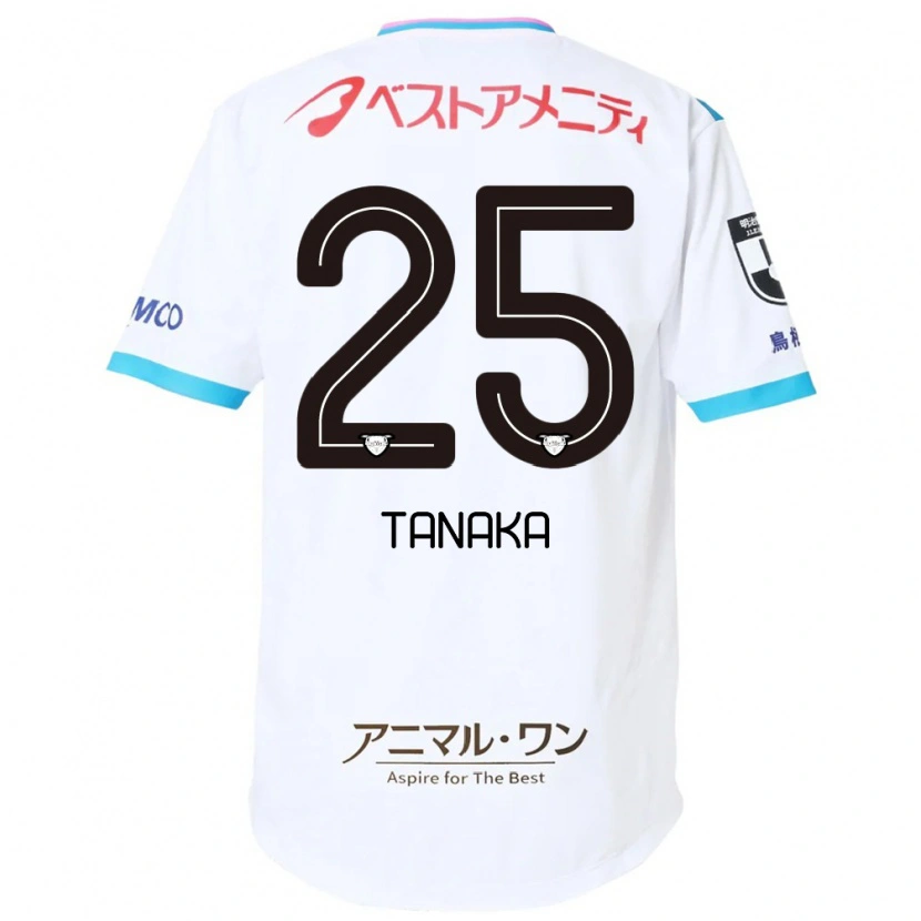 Danxen Dame Yuto Tanaka #25 Hvit Rosa Bortetrøye Drakt Trøye 2025/26 Skjorter T-Skjorte