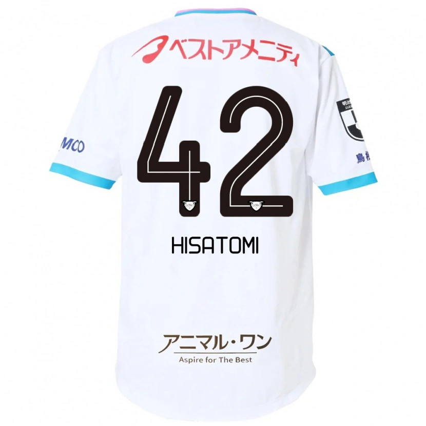 Danxen Dame Kazuhiro Hisatomi #42 Hvit Rosa Bortetrøye Drakt Trøye 2025/26 Skjorter T-Skjorte