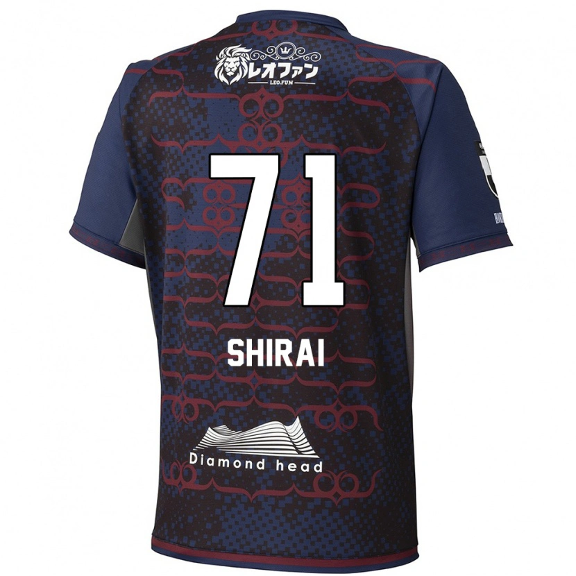 Danxen Dame Haruto Shirai #71 Blå Rød Bortetrøye Drakt Trøye 2025/26 Skjorter T-Skjorte