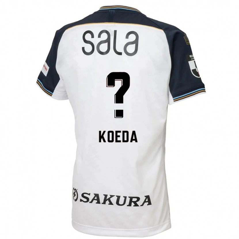 Danxen Dame Sakutaro Koeda #0 Hvit Svart Bortetrøye Drakt Trøye 2025/26 Skjorter T-Skjorte