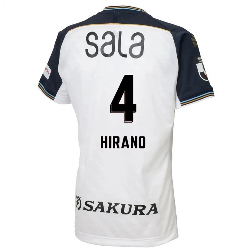 Danxen Dame Rion Hirano #4 Hvit Svart Bortetrøye Drakt Trøye 2025/26 Skjorter T-Skjorte