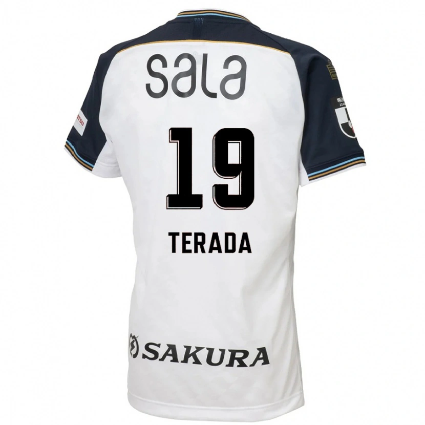 Danxen Dame Akihiko Terada #19 Hvit Svart Bortetrøye Drakt Trøye 2025/26 Skjorter T-Skjorte